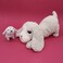 Les D&eacute;glingos  PTIPOTOS Toutou Dog Plush Toy &ndash; Soft &amp; Cuddly &ldquo;Mom &amp; Baby&rdquo; Dog Stuffed Animal Pair for Babies, Toddlers &amp; Kids &ndash; Grey Edition