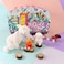 Les D&eacute;glingos  PTIPOTOS Olou Sheep Plush Toy &ndash; Soft &amp; Cuddly &ldquo;Mom &amp; Baby&rdquo; Sheep Stuffed Animal Pair for Babies, Toddlers &amp; Kids &ndash; White Edition