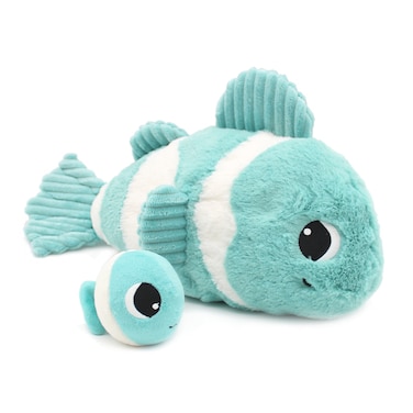 Les D&eacute;glingos Peluche Poisson Clown Bigou Maman et Son B&eacute;b&eacute;   Soft Plush Clownfish Toy with Hidden Baby   Cuddly Stuffed Animal for Babies &amp; Kids Ages 0+