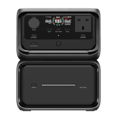 EcoFlow RIVER 3 Max Plus (RIVER 3 Plus&amp;EB600) Portable Power Station &ndash; 858Wh LFP Battery, 1200W Output