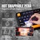 EPOMAKER x AULA F75 Gasket Mechanical Keyboard 75% Wireless Hot Swappable Gaming Keyboard with Five-Layer Padding&amp;Knob, Bluetooth 2.4GHz USB-C RGB (Black LEOBOG Reaper Switch)
