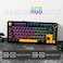 EPOMAKER x AULA F75 Gasket Mechanical Keyboard 75% Wireless Hot Swappable Gaming Keyboard with Five-Layer Padding&amp;Knob, Bluetooth 2.4GHz USB-C RGB (Black LEOBOG Reaper Switch)
