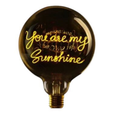 لمبة زجاجية LED YOU ARE MY SUNSHINE – قطر 70 × ارتفاع 110 مم