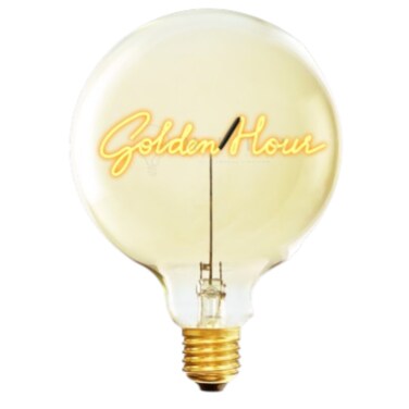 لمبة ديكور زجاجية LED بفتيل “Golden Hour” – 70 × ارتفاع 110 مم