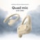Noise Pure Pods, Open Ear Wireless Buds with detachable Neckband, 80 Hr Playtime, Instacharge, Quad Mic with ENC, Sweat Resistant, Ultimate Comfort, Perfect for Sports, 1 Year Warranty (Zen Beige)