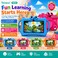 Telzeal P604 Kids Tablet 7 Inch HD Display, 6GB RAM 256GB ROM, Android 13, 3000mAh Battery, 5G WiFi, Dual Camera, Shockproof Protective Case with Handle (Orange)