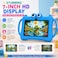 Telzeal P604 Kids Tablet 7 Inch HD Display, 6GB RAM 256GB ROM, Android 13, 3000mAh Battery, 5G WiFi, Dual Camera, Shockproof Protective Case with Handle (Green)