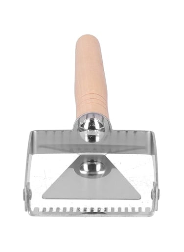 Adjustable Honey Uncapping Fork Iron, Stainless Steel Honeycomb Honey Scraper, Wooden Handle Beekeeping Beekeeping Equipment Tool