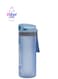 Water Bottle- RF11935 Transparent Plastic Bottle with Flip flop Lid and Secure Lock Water Bottle for School, Office and Gym 550ml Blue
