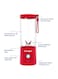 V2 Portable Blender Smoothie Maker, Personal Blender, Fruit Blender, Leak Proof Juicer, BPA-Free 475ml 200W Sports Bottle, USB-C Rechargeable, Ice Crusher With Stainless Steel Blades 475 ml 200 W BJ-V2X-Red Red