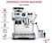 Commercial Espresso Machine with Grinder, 20 Bar, 2L Tank, Digital Display, Stainless Steel, (ME-CCM2069SS)