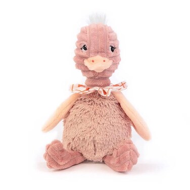Les D&eacute;glingos Small Pomelos the Ostrich Plush Toy &ndash; Gift-Boxed Soft &amp; Cuddly Animal Toy for Kids (0+ Months)