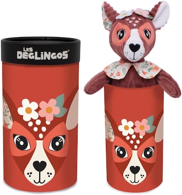 Les D&eacute;glingos  22 cm &ldquo;Bambi&rdquo; Plush Toy &ndash; Small Deer Soft Stuffed Animal for Babies, Kids &amp; Collectors