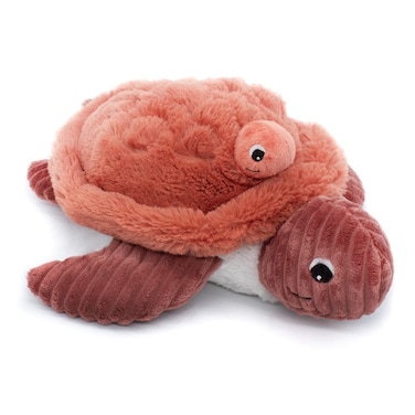 Sauvenou the Turtle Mom &amp; Baby Plush Toy - Terracotta Rust