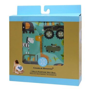 Charlie Banana Multi Purpose Wet Bag Gone Safari 1's 888335