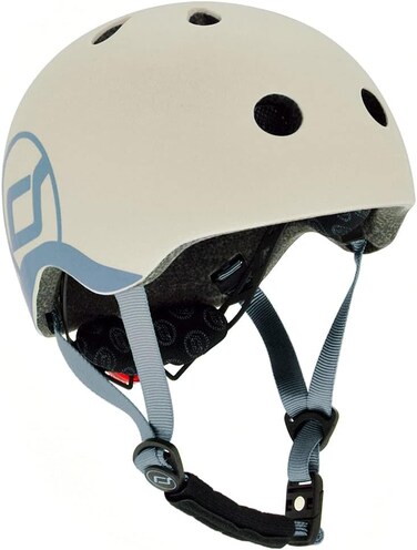 Scoot&amp;Ride Baby Helmet Toddler Bike Helmet, Lightweight, Adjustable, Comfortable, Safe,  XXS-S - Ash