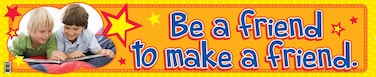 Be A Friend &ndash; Banner in English