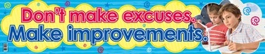 Don't Make Execuses &ndash; Banner in English