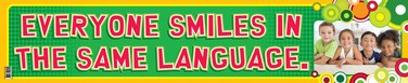 Everyone Smiles &ndash; Banner in English