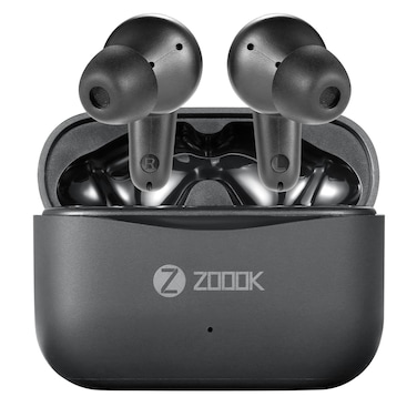ZOOOK Rocker Buds 5.3 12hrs, Intelligent Dynamic ANC 3.0, Punchy Bass, Fast Charging, Longer Listening, Distraction-Free Calling, IP54 Sweat- and Water-resistance, Dual-Device Connection, Black
