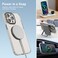 Mezone Clear MagSafe Phone Case, Shock Absorbing &amp; Anti-Yellowing Case For iPhone 15 Pro Max White