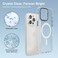 Mezone Clear MagSafe Phone Case, Shock Absorbing &amp; Anti-Yellowing Case For iPhone 15 Pro Max White