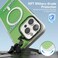 حافظة Mezone Memory MagSafe، حافظة هاتف مقاومة للصدمات ومضادة للأصفر متوافقة مع هاتف iPhone 15 Pro Max باللون الأخضر