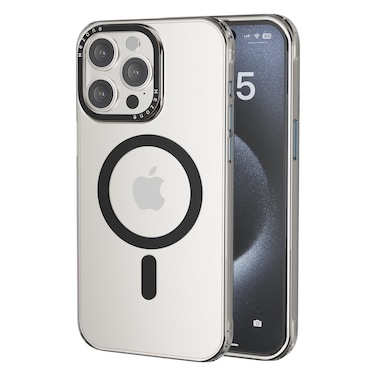 Mezone Clear MagSafe Phone Case, Shock Absorbing &amp; Anti-Yellowing Case For iPhone 14 Black