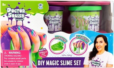Doctor Squish - Magic Slime Double Set Green &amp; Purple 240gm
