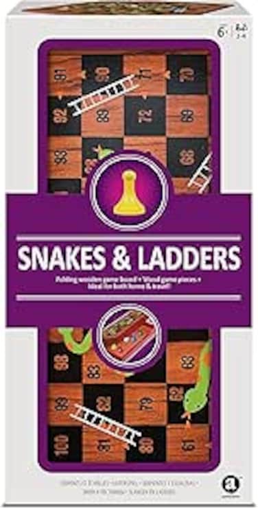 Folding Wood Snakes &amp; Ladders Set (TG1903)