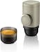 Wacaco Minipresso NS2, Portable Espresso Machine For Coffee Capsules, Eco-Friendly, Made Using Biomass, 18 Bar Powerful Extraction, Ultra Light Weight, Integrated Water Tank System, Beige