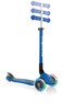 Globber Primo Foldable Lights Kids Scooter 120/80mm Abec 5 3 Wheel Height Adjustable LED Wheels Dark Blue