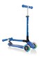 Globber Primo Foldable Lights Kids Scooter 120/80mm Abec 5 3 Wheel Height Adjustable LED Wheels Dark Blue