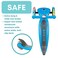 Globber Primo Foldable Lights Sky Blue