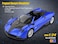 Pagani Huayra Roadster Diecast Car Blue 1:24 - Colorland
