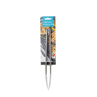 Fresh Choice Stainless Steel Tongs 12 Inch 30.5cm Kitchen Food Tongs For Cooking Grilling And Serving