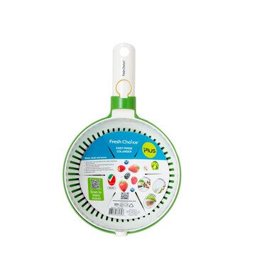 Fresh Choice Easy Rinse Colander Kitchen Strainer Basket For Washing Fruits Vegetables Pasta And Rice