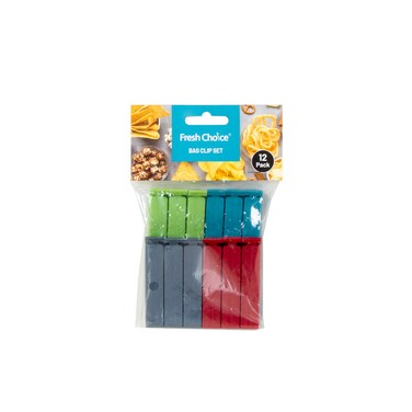 Fresh Choice Bag Clip Set Food Storage Sealing Clips For Snacks Bread Cereal And Pantry Bags