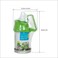 Fresh Choice 3 In 1 Oil Dispenser Jar Set Oil Vinegar Sauce Bottle With Easy Pour Spout