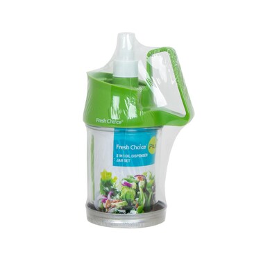 Fresh Choice 3 In 1 Oil Dispenser Jar Set Oil Vinegar Sauce Bottle With Easy Pour Spout