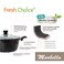 Fresh Choice Marbella 11pc PFAS Free Forged Aluminum Non Stick Cookware Set With Pots And Pans