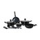 Fresh Choice Marbella 11pc PFAS Free Forged Aluminum Non Stick Cookware Set With Pots And Pans