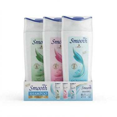 Feah Smooth Shampoo Triple Pack   200ml x 3