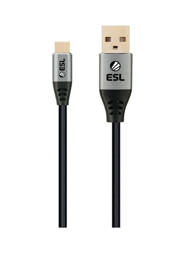 ESL Gaming Cable PS5 &amp; Xbx Charging (USB - USB-C) - 2M