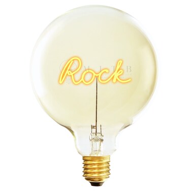 لمبة ديكور زجاجية LED بفتيل “Rock” – 70 × ارتفاع 110 مم