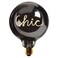 CHIC &ndash; PLATED SMOKE GLASS LED BULB &ndash; 70 &times; H110 mm