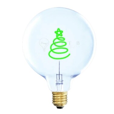 XMAS TREE - LED GLASS BULB - &Oslash;70 &times; H110 MM