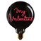 لمبة زجاجية LED MY VALENTINE – زجاج شفاف / أحمر – قطر 70 × ارتفاع 110 مم