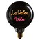 LA DOLCE VITA - LED GLASS BULB - CLEAR GLASS/AMBER &amp; RED - &Oslash;70 &times; H110 MM