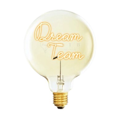 DREAM TEAM - LED GLASS BULB - AMBER GLASS/2200K - &Oslash;70 &times; H110 MM